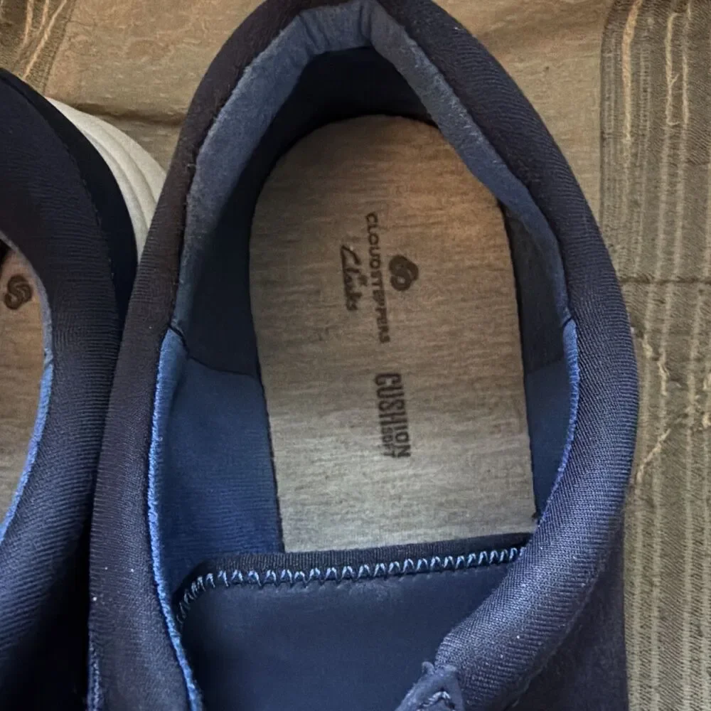 Clarks Cloudsteppers Size 12 Women Blue Casual Sneakers Lace Up